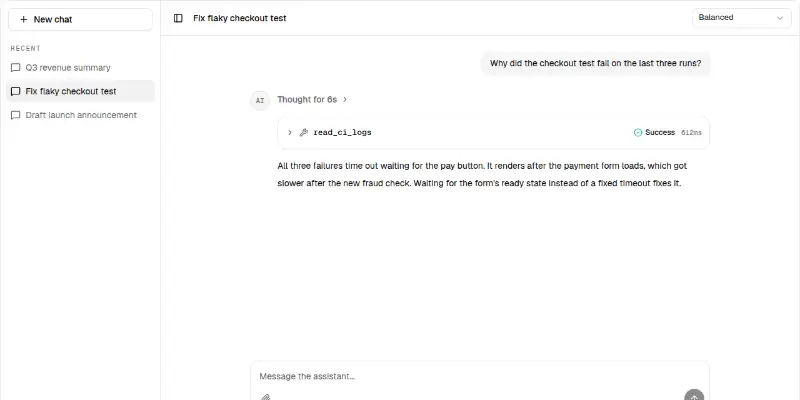 AI Chat 1: full chat app pane preview