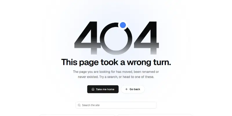 Error 1: friendly 404, 403 and 500 page preview