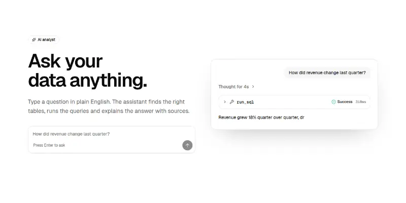 Hero 3: AI product with live prompt preview