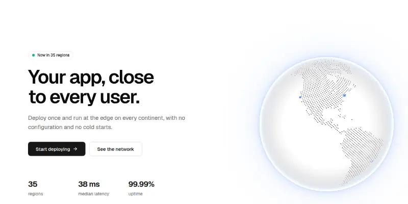 Hero 4: split with interactive globe preview