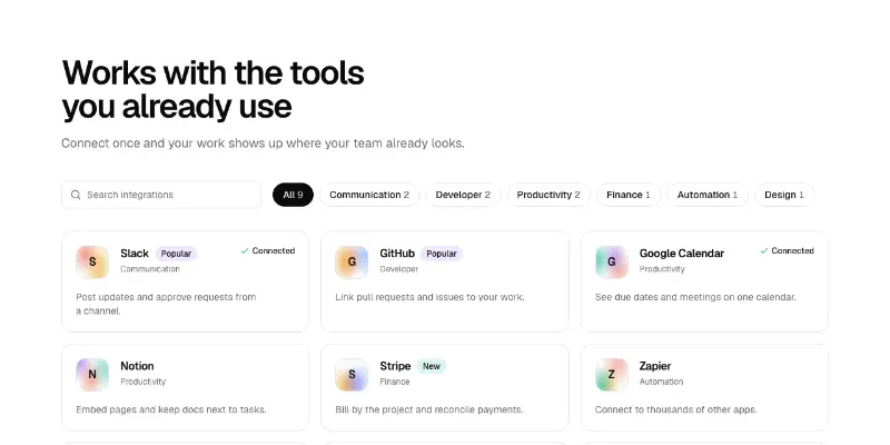 Integrations 1: directory preview