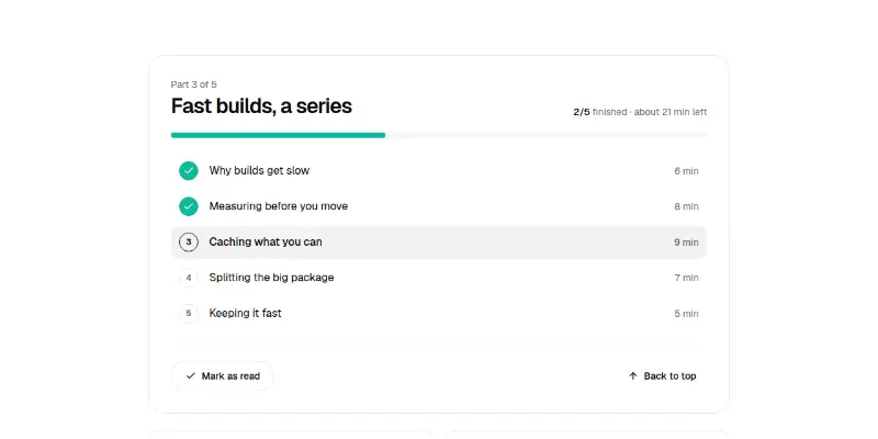 Blog Pro 9: series progress and next up preview