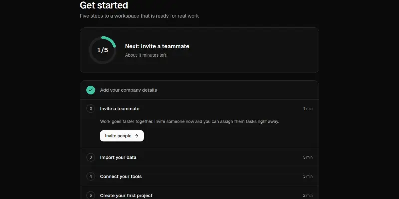 Dashboard Pro 15: activation checklist preview