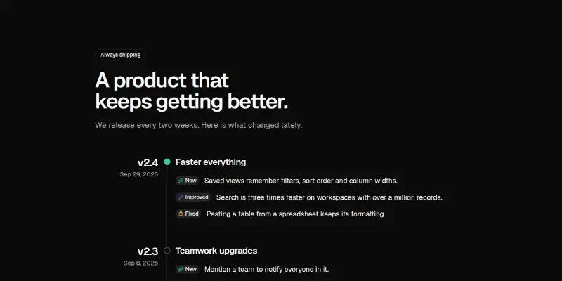 Features Pro 12: release timeline preview