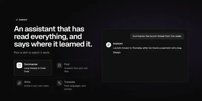 Features Pro 20: assistant skills with streaming replies preview
