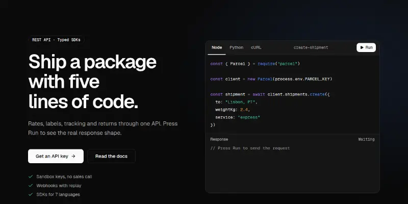 Hero Pro 13: API with runnable code preview