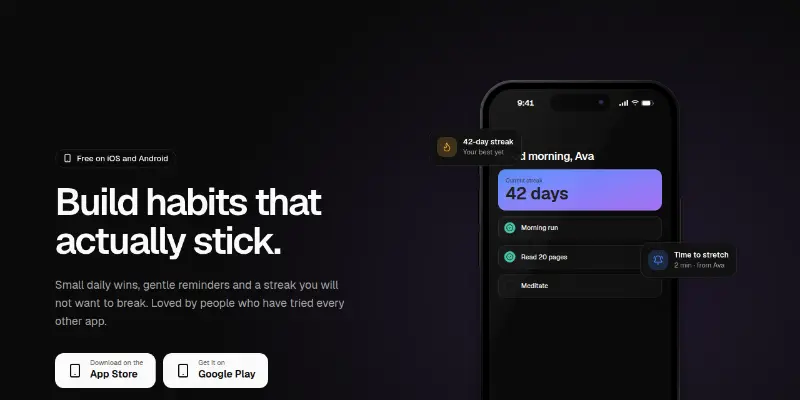 Hero Pro 15: mobile app with floating notifications preview