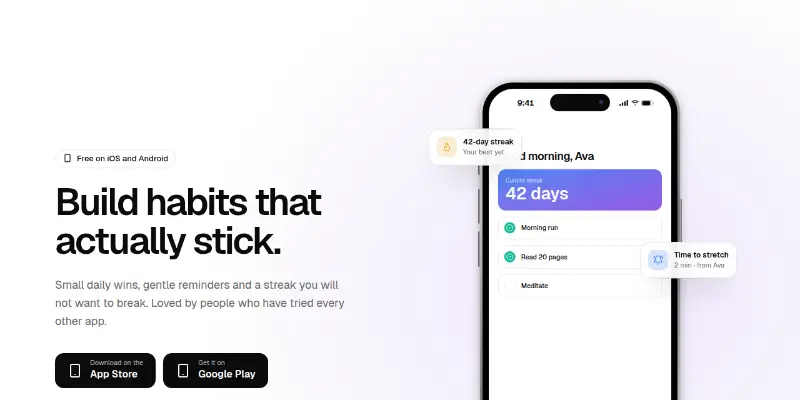 Hero Pro 15: mobile app with floating notifications preview