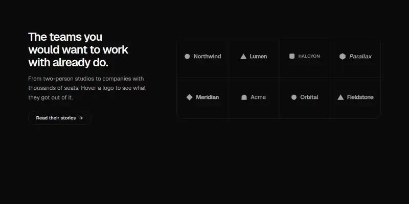 Logo-cloud Pro 2: grid with a note on hover preview