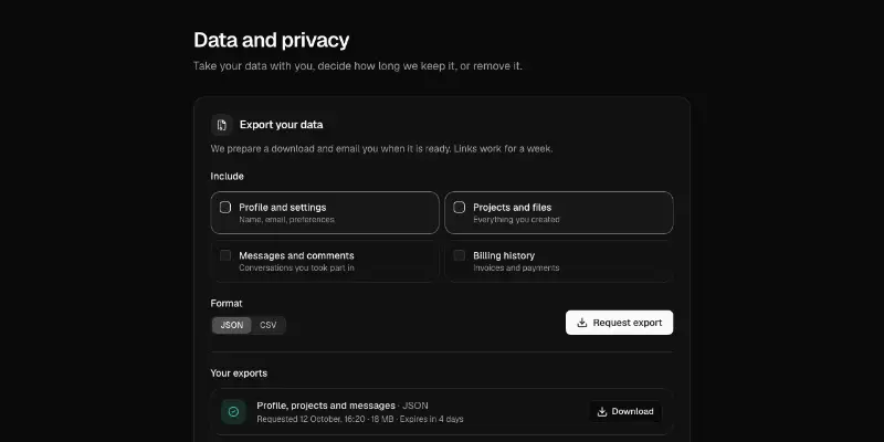 Settings 6: data and privacy preview