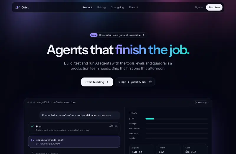 Orbit: AI agent platform preview