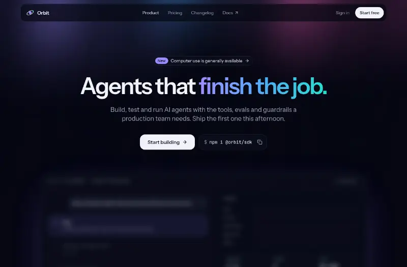 Orbit: AI agent platform preview