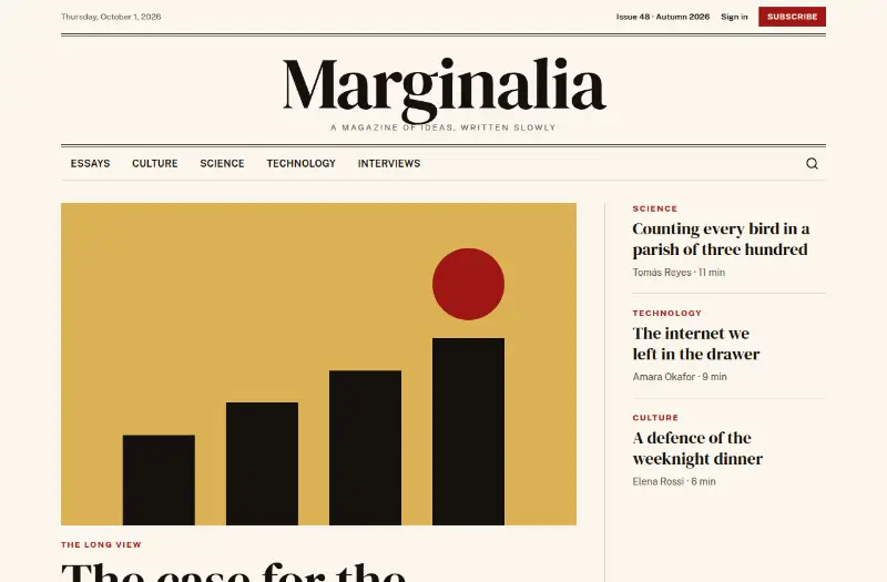 Marginalia: magazine preview